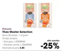 HANOS Pickwick Thee Master Selection aanbieding