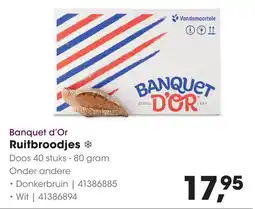 HANOS Banquet d'Or Ruitbroodjes aanbieding