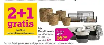 Leen Bakker Mand Leuven 2+1 Gratis aanbieding