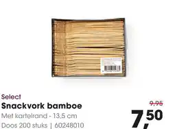 HANOS Select Snackvork bamboe aanbieding