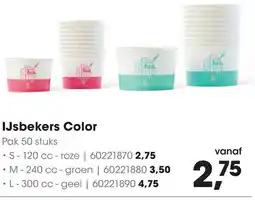 HANOS IJsbekers Color aanbieding