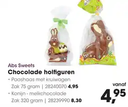 HANOS Abs Sweets Chocolade holfiguren aanbieding