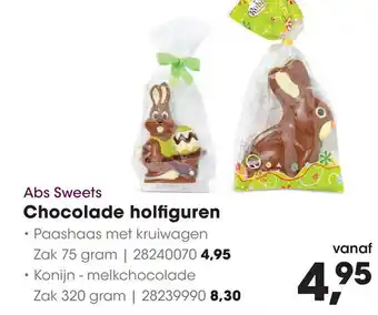 HANOS Abs Sweets Chocolade holfiguren aanbieding