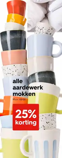 HEMA alle aardewerk mokken aanbieding