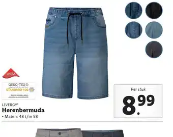 Lidl Livergy herenbermuda aanbieding