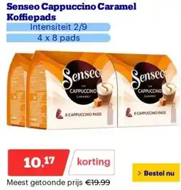 Bol.com Senseo Cappuccino Caramel Koffiepads aanbieding