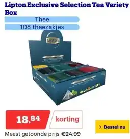 Bol.com Lipton Exclusive Selection Tea Variety Box aanbieding