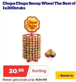 Bol.com Chupa Chups Snoep Wheel The Best of 1x200stuks aanbieding