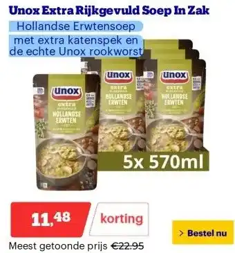 Bol.com Unox Extra Rijkgevuld Soep In Zak aanbieding