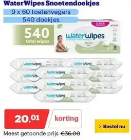 Bol.com WaterWipes Snoetendoekjes aanbieding