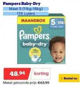 Bol.com Pampers Baby-Dry aanbieding