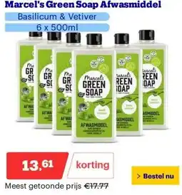 Bol.com Marcel's Green Soap Afwasmiddel aanbieding