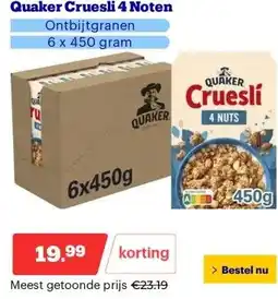 Bol.com Quaker Cruesli 4 Noten aanbieding