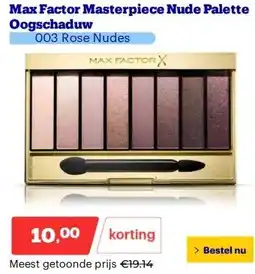 Bol.com Max Factor Masterpiece Nude Palette Oogschaduw aanbieding