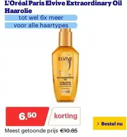 Bol.com L'Oréal Paris Elvive Extraordinary Oil Haarolie aanbieding