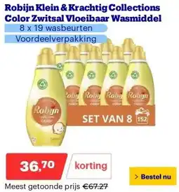 Bol.com Robijn Klein & Krachtig Collections Color Zwitsal Vloeibaar Wasmiddel aanbieding