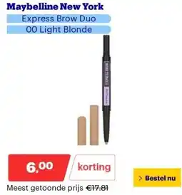 Bol.com Maybelline New York aanbieding