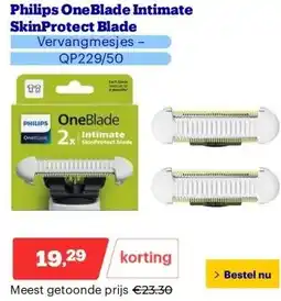 Bol.com Philips OneBlade Intimate SkinProtect Blade aanbieding