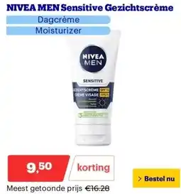 Bol.com NIVEA MEN Sensitive Gezichtscrème aanbieding