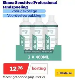 Bol.com Elmex Sensitive Professional tandspoeling aanbieding