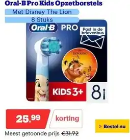 Bol.com Oral-B Pro Kids Opzetborstels aanbieding