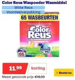 Bol.com Color Reus Waspoeder Wasmiddel aanbieding