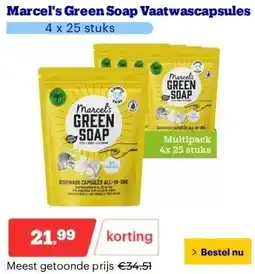 Bol.com Marcel's Green Soap Vaatwascapsules aanbieding