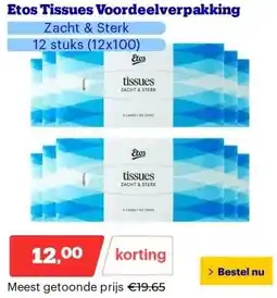 Bol.com Etos Tissues Voordeelverpakking aanbieding