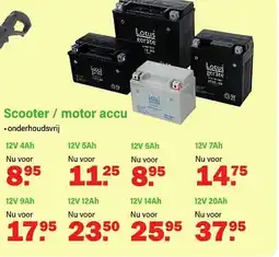 Van Cranenbroek Scooter/motor accu aanbieding