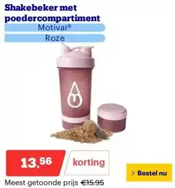 Bol.com Shakebeker met poedercompartiment aanbieding