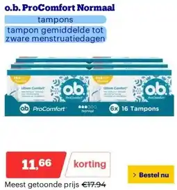 Bol.com o.b. ProComfort Normaal aanbieding