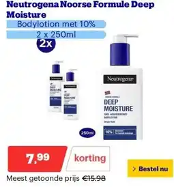 Bol.com Neutrogena Noorse Formule Deep Moisture aanbieding