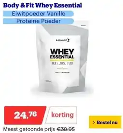 Bol.com Body & Fit Whey Essential aanbieding