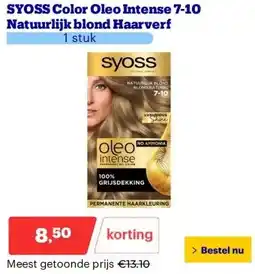 Bol.com SYOSS Color Oleo Intense 7-10 Natuurlijk blond Haarverf aanbieding