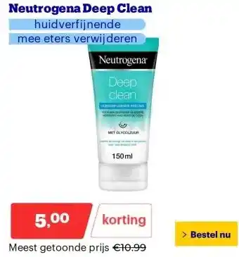 Bol.com Neutrogena Deep Clean aanbieding