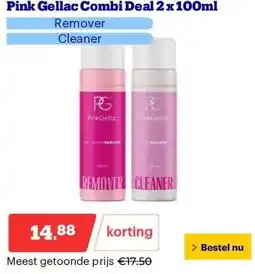 Bol.com Pink Gellac Combi Deal 2 x 100ml aanbieding