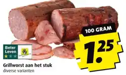 Boni Grillworst aan het stuk aanbieding