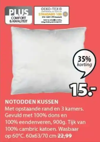 Jysk Kussen Notodden aanbieding