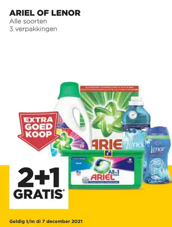 Jumbo Ariel of Lenor 2+1 aanbieding