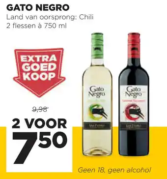 Jumbo Gato Negro Chileense wijn 2*750ml aanbieding