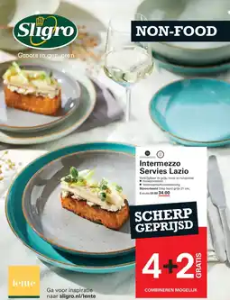 Sligro Intermezzo Servies Lazio aanbieding