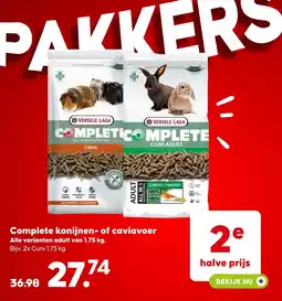 Pets Place Complete konijnen of caviavoer aanbieding