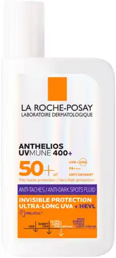 De Online Drogist La Roche Posay Anthelios UV Mune Onzichtbare Fluide Anti-Pigmentvlekken SPF 50+ aanbieding