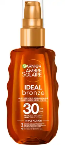 De Online Drogist Garnier Ambre Solaire Ideal Bronze SPF30 Olie aanbieding