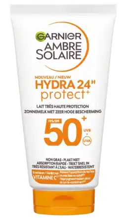 De Online Drogist Garnier Ambre Solaire Hydra 24h Protect SPF50+ Zonnemelk aanbieding