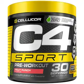 Holland & Barrett C4 Sport Pre-Workout Fruit Punch - 288g aanbieding