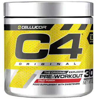 Holland & Barrett Cellucor C4 Original Pre-Workout Fruit Punch - 204g aanbieding