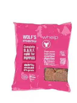 Welkoop Wolf's Menu Whelp Pup - Hondenvoer - Rund - 800 gram aanbieding