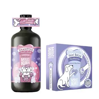 Zooplus 250ml Max & Molly hondenshampoo Fluff'n Buff + 50g pootbalsem Pawfection voor honden aanbieding