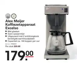 Sligro Alex Meijer Koffiezetapparaat Excelso aanbieding